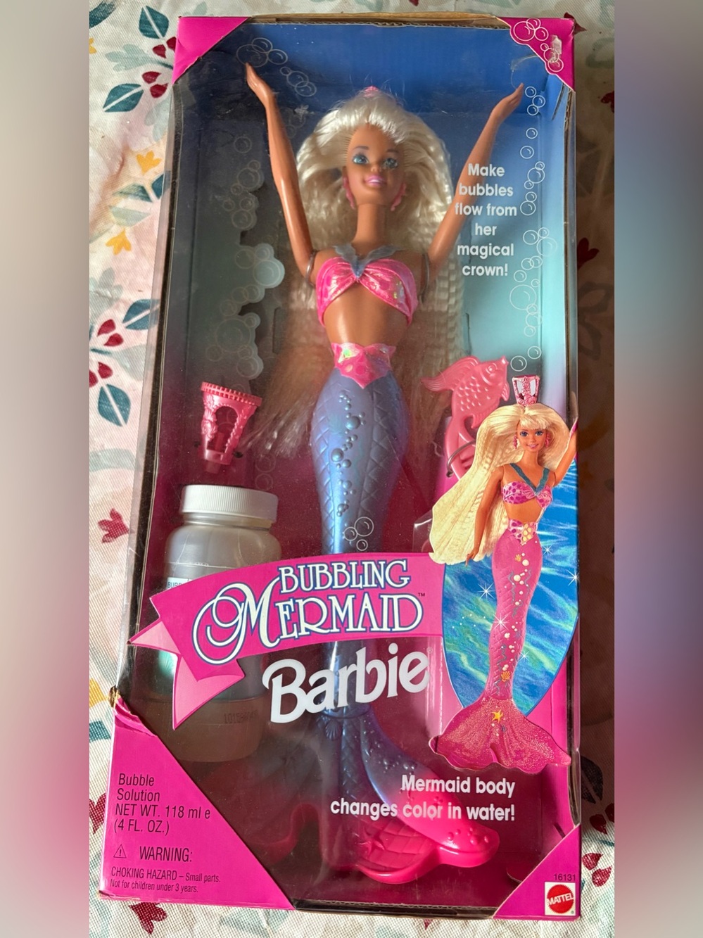 Barbie Bubbling Mermaid Doll - 1996